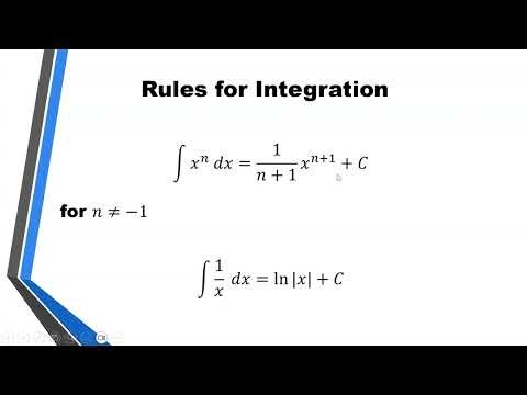 Basic Integration Rules Refresher - Calculus 2 - Section 1.1