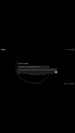 Built a maps website using @caffeineai