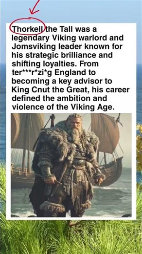 Brutal Life of Thorkell the Tall #shorts #facts #history #historyfacts #ancientwarrior