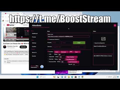 YOUTUBE VIEW BOT | YOUTUBE VIEWERS BOT for LIVESTREAMS