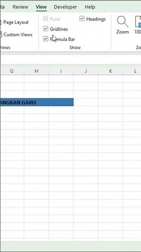 CARA MENGHILANGKAN GARIS GUIDELINE DI SHEET EXCEL OTOMATIS! #exceltutorial