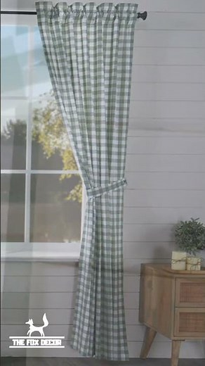 Primitive & Country Style Curtains from The Fox Decor - Valance, Tiers, Swags, Panel & Short Panel