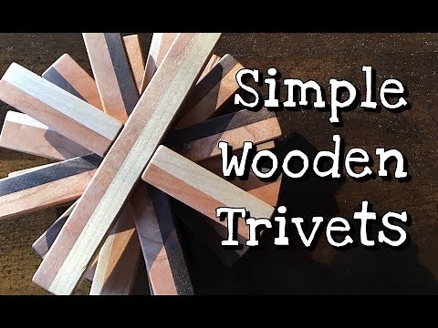 Making simple wooden trivets.