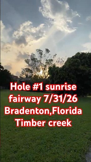 Live highlight 7/31/26 #fyp #golfcourse #nature #golf #sunrise