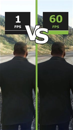 GTA V vs 1fps vs 60fps - RTX 5090
