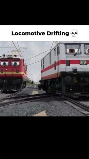 Locomotive drifting #train #railwaycontent #scrrailways #locomotivepower #indianrailways #train