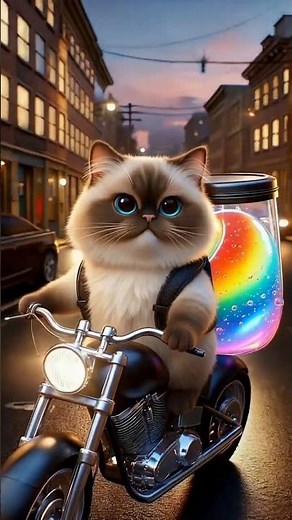 Cat’s Epic Slime Haul: Mission to Build a Glowing Jelly Bed! #cat #cute #shorts