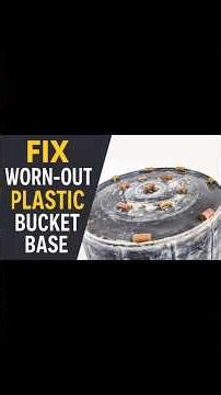 Plastic Bathroom Bucket under part fixing #diy #reels #repair #viral #lifehacks #shorts #shortvideo