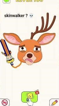 Draw one part level 168 , 8 Times wrong before drawing skin walker 💀😭🫎 #DrawOnePart #DOP #PuzzleGame