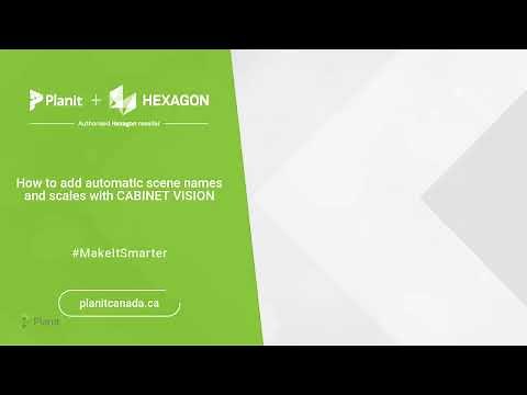 How to Add an Automatic Scene and Scale Table to Your Title Block in CABINET VISION