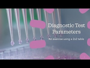 Diagnostic Test Parameters