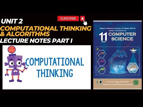 Class 11th Computer | Unit 2 | Computational Thinking | Urdu Lecture Explanation Part I|NBF New Book