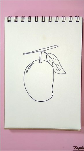 Menggambar mangga #shorts #art #drawing #menggambar