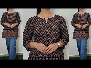 Short Kurti Cutting And Stitching