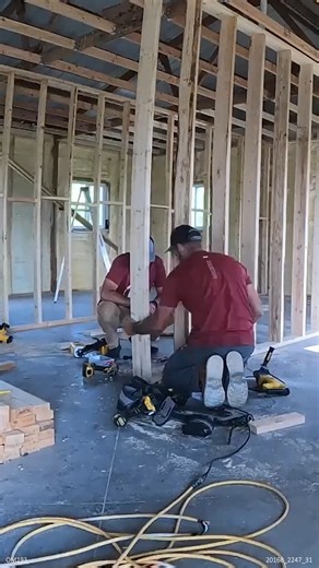 Interior Framing Timelapse #timelapse #timelapsevideo #interiorframing #framingwalls | MR Post Frame