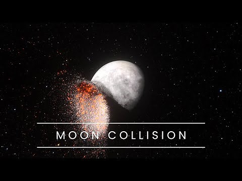 Moon Aitken Impact Collision Simulation | 4K