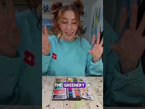 Easy Snowy Evergreen Trees with Watercolor