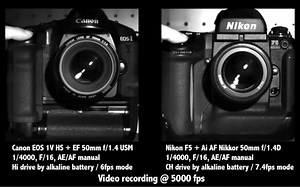 Canon EOS 1V vs Nikon F5