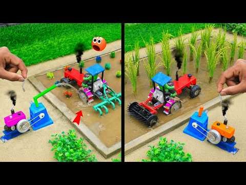 diy mini tractor making modern agriculture cultivator machine for Paddy farming