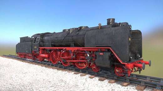 BR 01 german steam locomotive - Download Free 3D model by Tom Zimmermann (@tomm8)