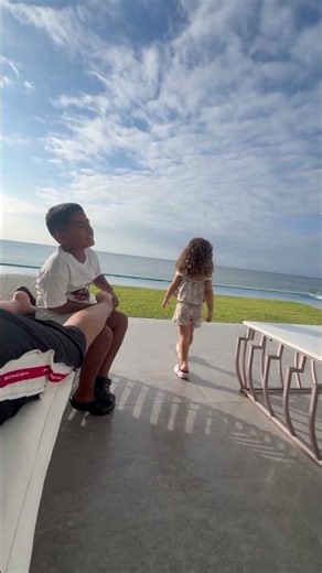 Son gives mom a massage so he can go in the pool #shorts