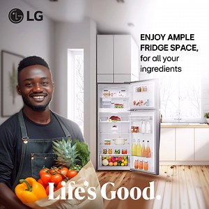 Worried about fridge space? Worry no more as the LG Top Freezer gives your food plenty of room to breathe and stay fresh longer. Plug into freshness here: https://www.lg.com/eastafrica/top-freezer-refrigerators #LGEastAfrica #LifesGood #LGFridge #TopFreezer #DoorCooling #LinearCooling #MultiAirFlow #SmartInverterCompressor #MoistBalanceCrisper #FreshFood #Fridge #LGTopFreezer | LG Global