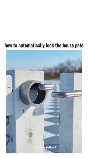 Films | Movies | Tv series on Instagram: "The post features a 21-second DIY video tutorial showing a spring-loaded metal latch that slides into a catch to automatically lock a garden gate when closed, using everyday hardware like bolts and torsion springs for enhanced security. Authored by @masvdcss , a tools-focused account, it has rapidly gained 411,000 views and 597 likes since posting earlier today, with Indonesian replies highlighting its practical appeal for home safety. This low-cost hack