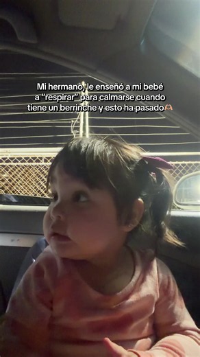 Mi bebé aprende a respirar para calmarse: reacción adorable