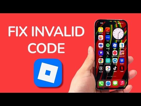 How To Fix Invalid Code On Roblox