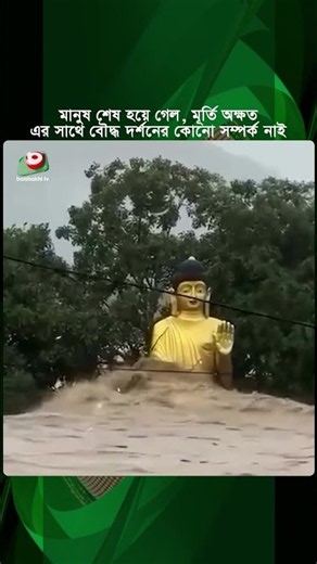 নেপালের ধ্বং'স'লীলার মাঝেও অক্ষত বৌদ্ধমূর্তি, যা বললেন বৌদ্ধ সাধু | Nepal | Buddhist Statue