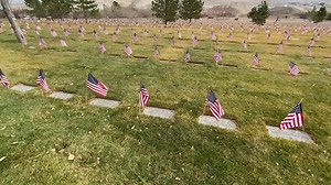 LONE BUGLER - Ron Tranmer plays Taps every Veterans Day at the Veterans Cemetery at Camp Williams. Today, when he showed up, he was the only there, but that did not stop him. | FOX 13 News