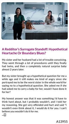 A 🐐 Redditor’s Surrogate Standoff: Hypothetical Heartache Or Boundary 💝 Blues? | Reddit's Story World