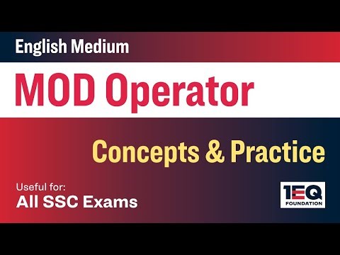 Mod Operator for SSC CGL 2025 | Shortcut Trick & Solved Questions | Understand Mod x % y Fully (1EQ)