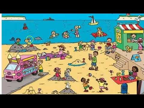 Communication and Language EYFS - Describe the Beach Picture - online class by Ms. Rae