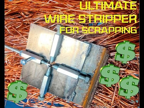Copper wire stripper for scrapping: Home made and free!!