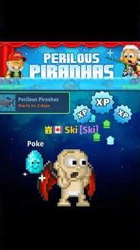 Easy Gems and XP from New Event Piranhas | Pixel Worlds
