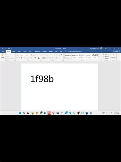 Insert any emoji in Word with this code trick #msword #shorts #hack