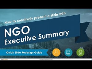 NGO Executive Summary in PowerPoint | Creative Slide Design Tutorial