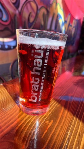 Brat Haus on Instagram: "🎄🍎 Day 11 of Craft Beer Christmas 🍎🎄 Golden State Cider · Jamaica Today we’re switching things up with a cider that still drinks like it belongs at the beer table. Golden State Cider is based in California and built its reputation on using fresh-pressed apples and real ingredients — no syrupy sweetness, no shortcuts. The Jamaica cider gets its name from hibiscus flowers, which give it that deep ruby color and a subtle floral tartness. Tasting notes •Crisp apple up fr