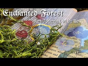 Enchanted Forest ASMR Art Journaling 🌿 Fairy Door | Diary Decoration | No Talking
