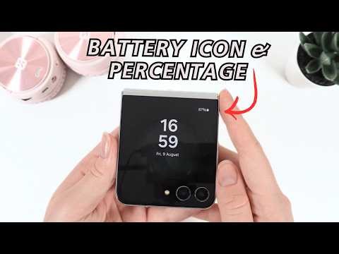 How To Add Battery Icon & Percentage On Cover Screen Of Samsung Galaxy Z Flip 5: Easy Guide