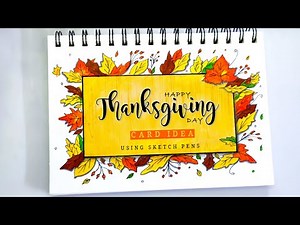 Easy Thanksgiving Day Card 🍁