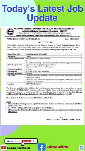 Biology Jobs You Can Apply for in 2025 | #job #molecularbiology #biologynotes #jobvacancy #jobs ​