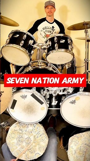 Seven Nation Army Drum Tutorial #drums #tutorial