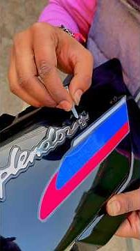 Part : 2 Splendor par Old Model k Sticker laga deya 😱| Splendor Old Model Sticker Kit 😍| #shorts