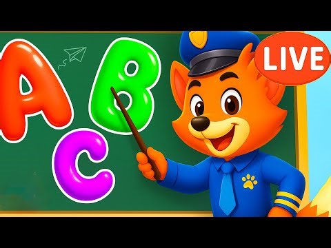 🔴LIVE : Fun Alphabet Unboxing from A to Z 🎁 | Educational Cartoon for Kids | Sheriff Copper 👮‍♂️✨