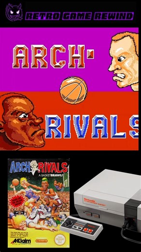 Retro Game Rewind - Arch Rivals for Nintendo NES #shorts #nintnedo #retrogaming