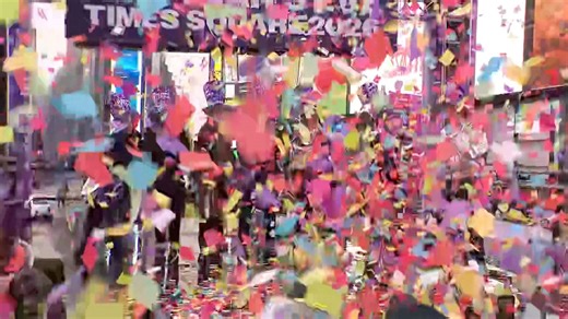 Times Square hold confetti test ahead of NYE celebration