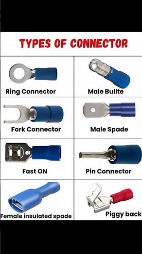 Types of electrical connectors #engineering #electronicsengineering #electricalengineering