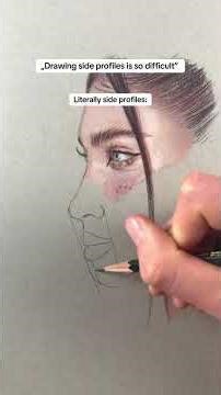 How to Draw Sideprofile step by step #howtodraw #drawingtutorial #coloredpencil #pencildrawingtips